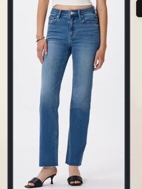 Kut from the Kloth Women’s Medium Blue High Rise Straight Jeans